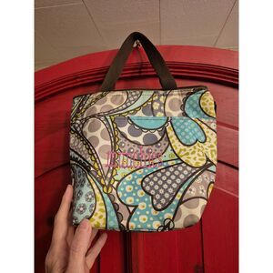 Thirty-One 31 Peacock Paisley Insulated Tote Lunch Bag Embroidered Munchies EUC